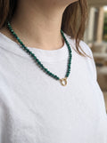 Collana in stile malachite